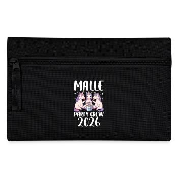 Malle Party Crew 2026 - Federtasche - Schwarz - Vorne