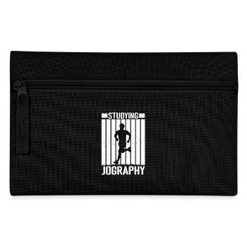 Marathon Runner Studying Jography Running - Pencil Case - black - Front