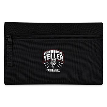 Funny Sports Announcer - Pencil Case - black - Front