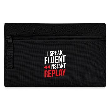 Funny Sports Announcer - Pencil Case - black - Front