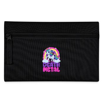 Unicorn Death Metal - Heavy Metal - Spruch - Pencil Case - black - Front