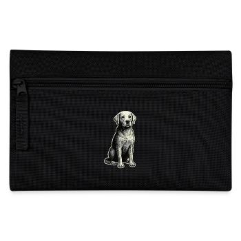 Vintage Hund – treu & klassisch - Federtasche - Schwarz - Vorne