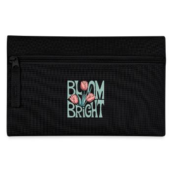 Bloom Bright Tulpen Illustration Frühlingshaftes - Federtasche - Schwarz - Vorne