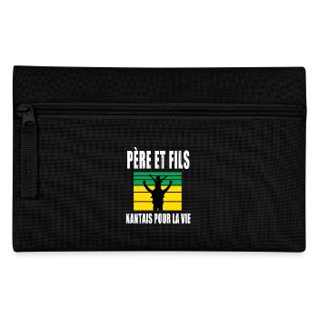 père et fils papa supporter nantais nantes - Trousse - noir - Devant