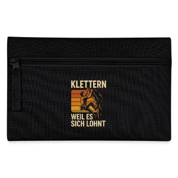 Climbing Mountaineering Adventure Mountain - Pencil Case - black - Front