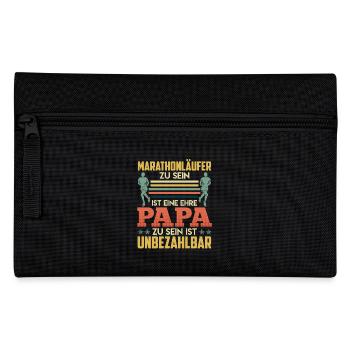 Papa MARATHON LÄUFER ZU SEIN EINE EHRE Lustiges - Federtasche - Schwarz - Vorne