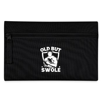 Powerlifting Bodybuilder Old But Swole Gym - Pencil Case - black - Front