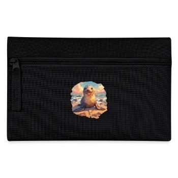 Sea Lions Sea Lion - Pencil Case - black - Front
