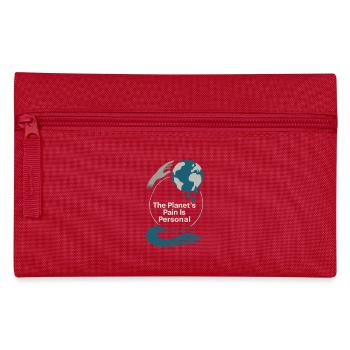 Changement climatique Anxiété Gen Z Eco Stress Doomscroll - Trousse - rouge - Devant