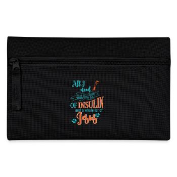 Diabetics All I Need Is A Little Bit - Pencil Case - black - Front