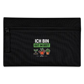Garten Gärtner Beet Spruch - Federtasche - Schwarz - Vorne