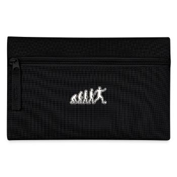 Evolution to become a football player - Pencil Case - black - Front