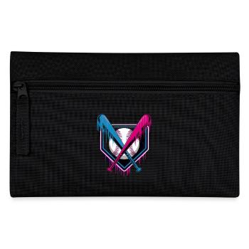 Baseball Leidenschaft Neon Stil - Federtasche - Schwarz - Vorne