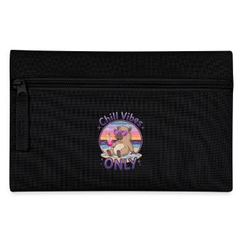 Chill Vibes Only Summer Beach Getaway - Pencil Case - black - Front
