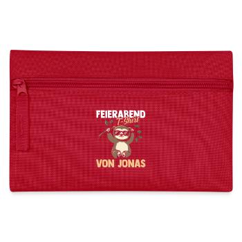 Faultier Jonas - Federtasche - Rot - Vorne
