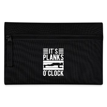 Gym Junkies It ́s Planks O ́Clock Calisthenics - Pencil Case - black - Front