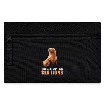 Sea Lions Sea Lion - Pencil Case - black - Front