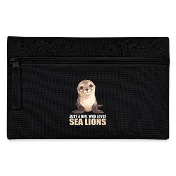 Sea Lions Sea Lion - Pencil Case - black - Front