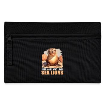 Sea Lions Sea Lion - Pencil Case - black - Front