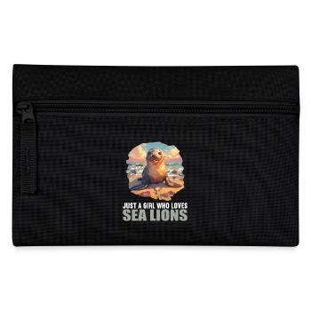 Sea Lions Sea Lion - Pencil Case - black - Front