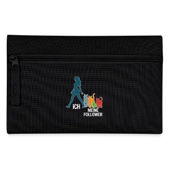 Ich & meine Follower – Katzenhumor Design - Federtasche - Schwarz - Vorne