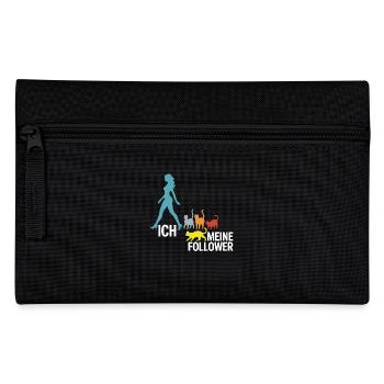 Ich & meine Follower – Katzenhumor Design - Federtasche - Schwarz - Vorne