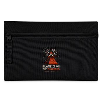 Feuille d’aluminium chapeau société conspiration mème - Trousse - noir - Devant