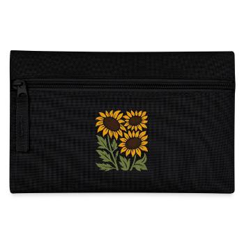 Boho Sonnenblumen - Federtasche - Schwarz - Vorne