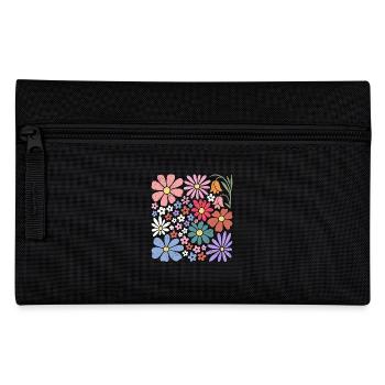Colorful Flowers Nature Wildflowers - Pencil Case - black - Front