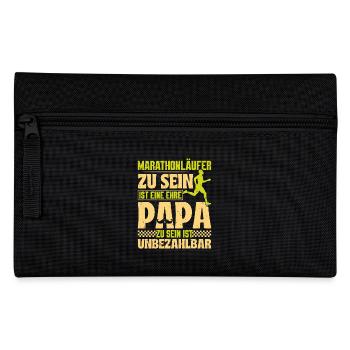 Papa MARATHON LÄUFER ZU SEIN EINE EHRE Lustiges - Federtasche - Schwarz - Vorne