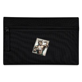 Chat puissant avec du café - Trousse - noir - Devant