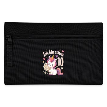 Licorne mignonne 10e anniversaire pour les filles - Trousse - noir - Devant