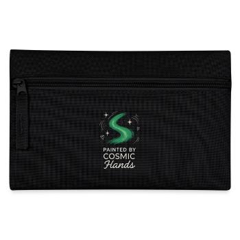 Aurora Borealis Northern Lights Arctic Nightscape - Federtasche - Schwarz - Vorne