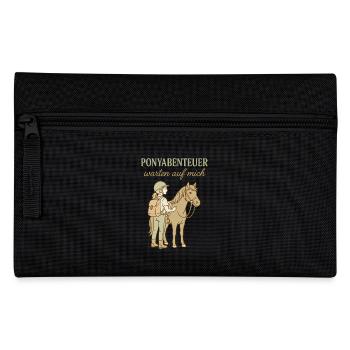 Pony adventures are waiting for me Riding horses - Pencil Case - black - Front