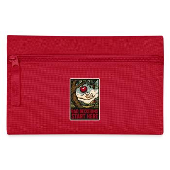 Paradise – Bad Decisions Start Here - Pencil Case - red - Front