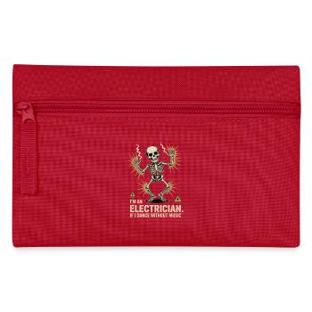 Funny Electrician Design for Men - Pencil Case - red - Front