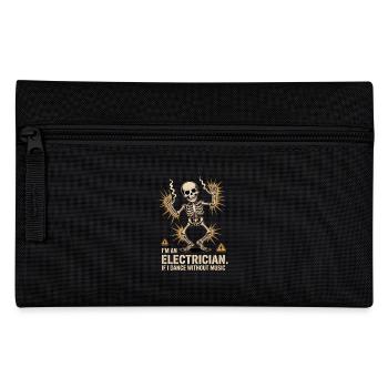 Conception drôle d’électricien pour les hommes - Trousse - noir - Devant