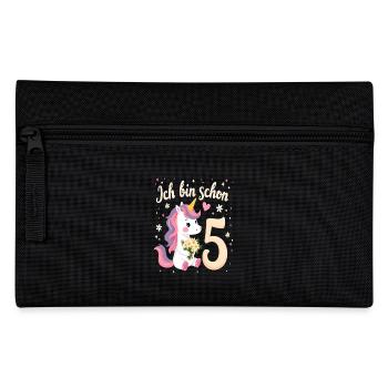 Licorne mignonne 5e anniversaire pour les filles - Trousse - noir - Devant