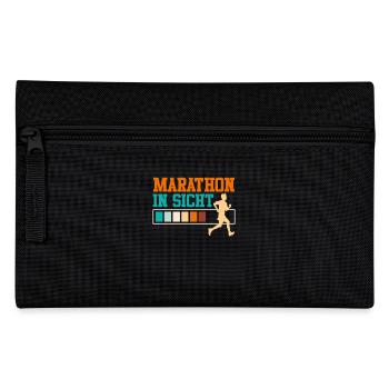 Läufer MARATHON IN SICHT Laufen Lustiges - Federtasche - Schwarz - Vorne