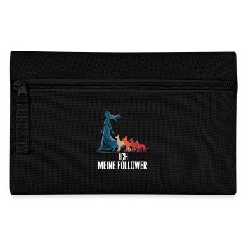Moi et mes abonnés – Dog Humor Design - Trousse - noir - Devant