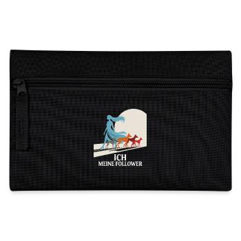 Moi et mes abonnés – Dog Humor Design - Trousse - noir - Devant