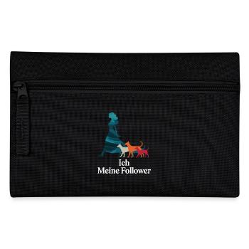 Moi et mes abonnés – Dog Humor Design - Trousse - noir - Devant