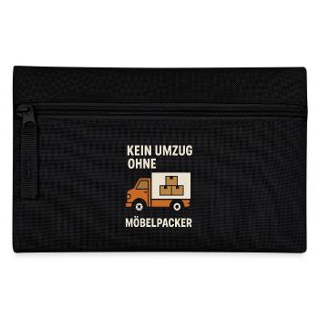Umzug Möbelpacker Wohnung Helfer Unternehmen - Federtasche - Schwarz - Vorne