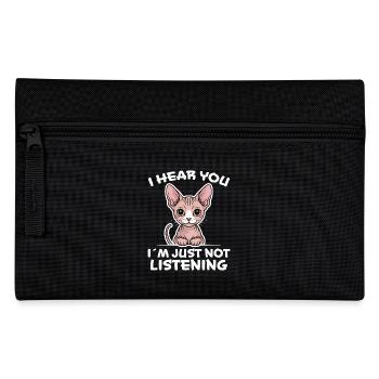 Chat Sphynx Disant Drôle Chat Sphynx Cadeau - Trousse - noir - Devant