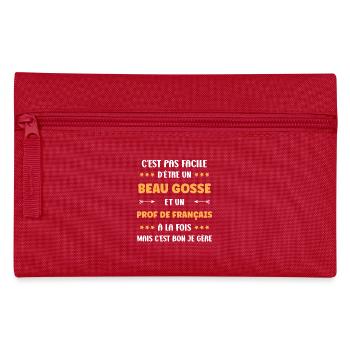 Prof de francais - Trousse - rouge - Devant