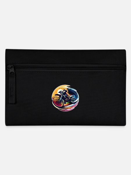 Motocross - Federtasche - Schwarz