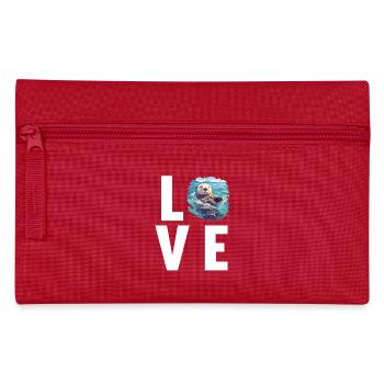 Loutre de mer - Trousse - rouge - Devant