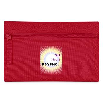 Soft Sweet Psycho Shirt – Y2K Baddie Aesthetic - Pencil Case - red - Front