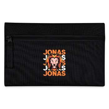 Löwe Jonas - Federtasche - Schwarz - Vorne