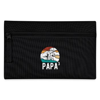 Dad of three children - Team - Family - Pencil Case - black - Front